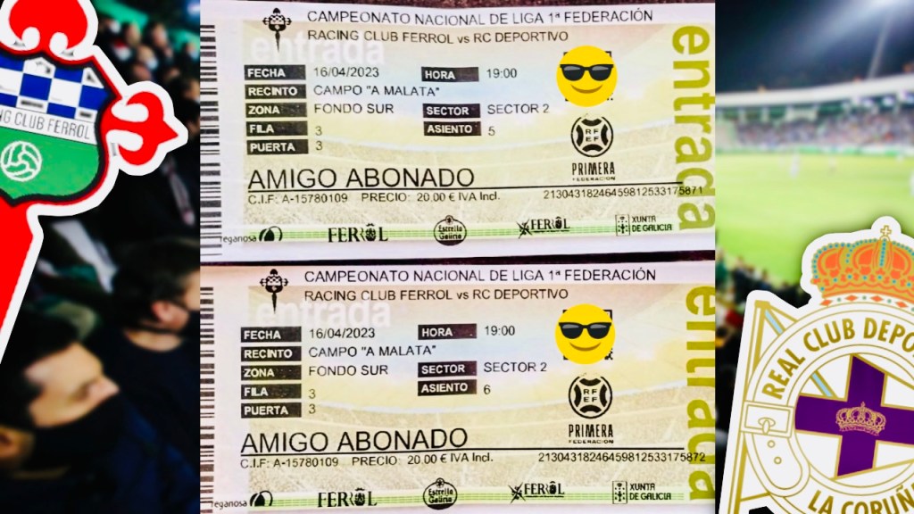 «Sorteo exclusivo para nuestros seguidores: ¡Gana dos entradas para el partido entre Racing de Ferrol y RC&nbsp;Deportivo!»